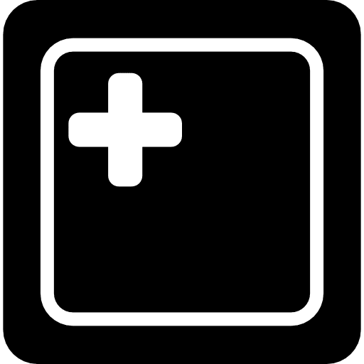Plus key on keyboard hardware plus sign computer icon