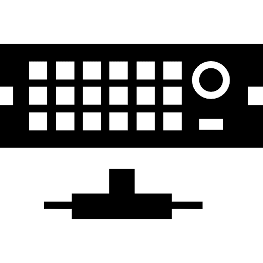 Rack server network technological computer server icon