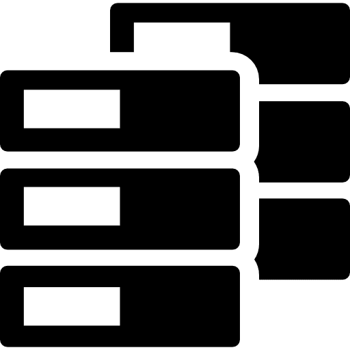 Data copy copying data storing icon