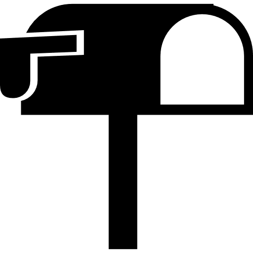 Mailbox empty box mail communications icon