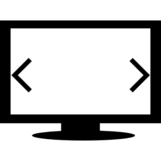 Monitor width tools and utensils computers monitor icon