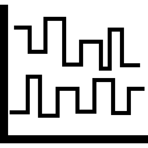 Step chart step chart computer and media tools and utensils icon