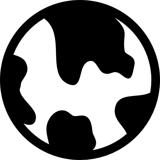 Earth map world earth icon