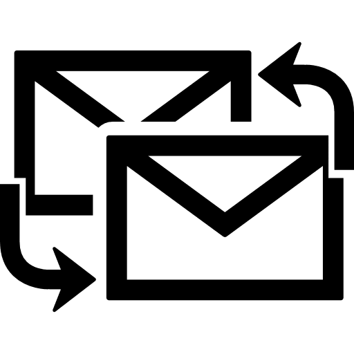 Mail exchange exchange mails mails vice versa icon