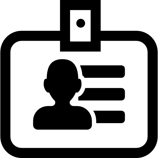 Business card business cards identification icon