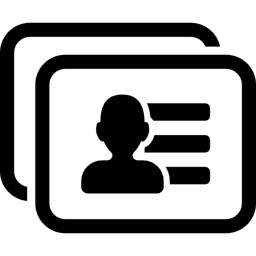 Business cards card icons card business icon