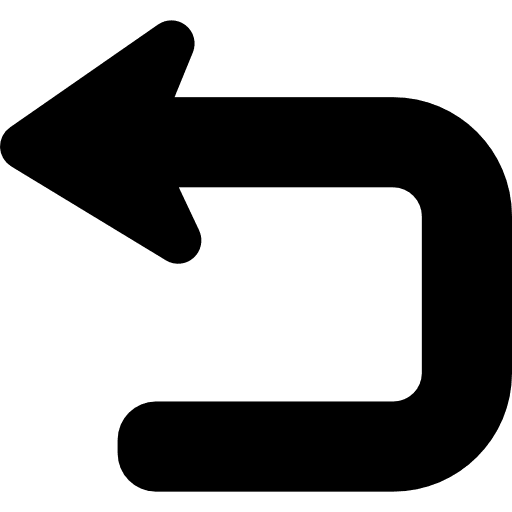 Return button previous button back icon