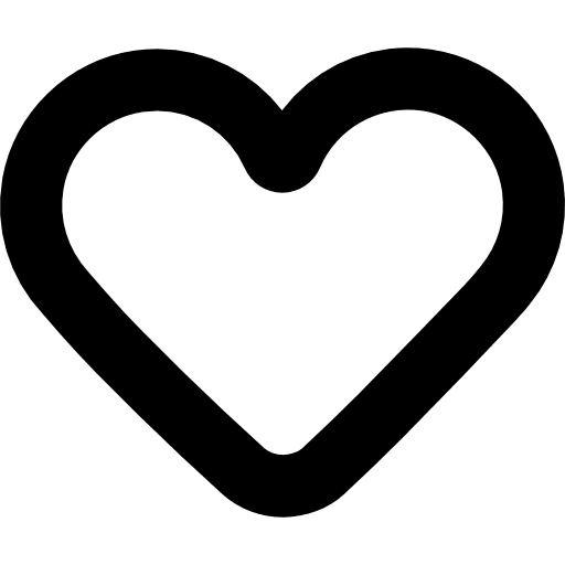 Heart outline love heart like icon
