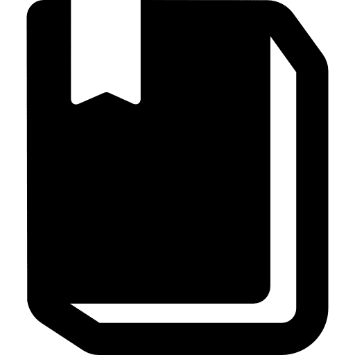 Book with bookmark book favourite tools and utensils icon