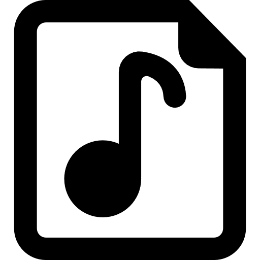 Music file musical note interface music icon