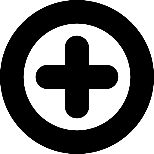 Round add button plus interface round icon
