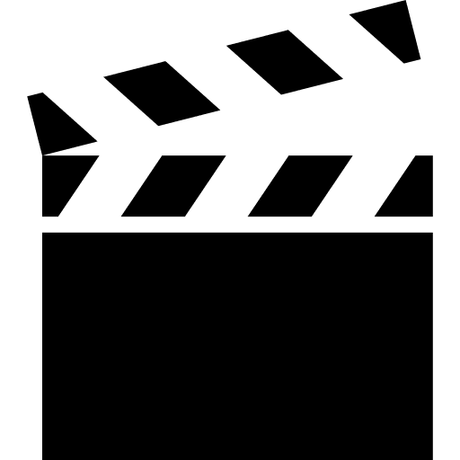 Cinema movies cinema icons clapperboard icon