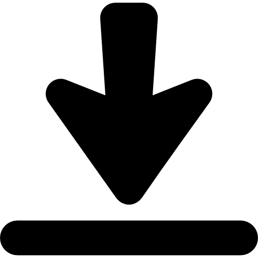 Down arrow download button installer save file baseline icon