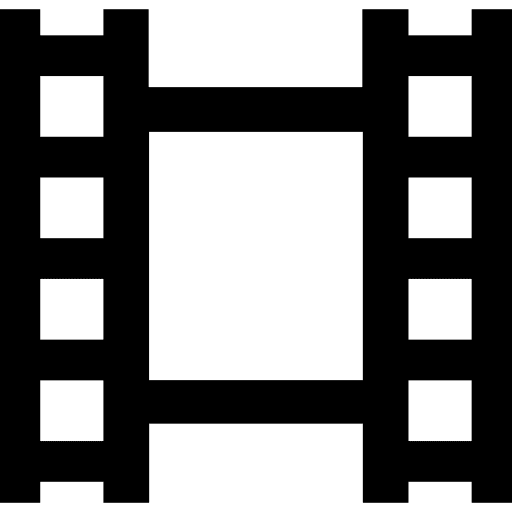 Film strip technology cinema filming icon