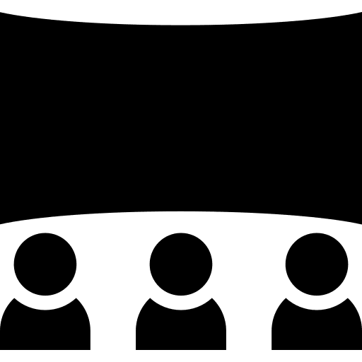 Screen stage show people icon