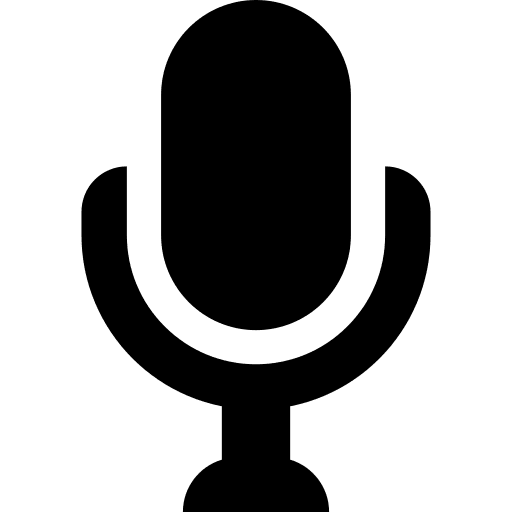 Radio theater microphone mics icon