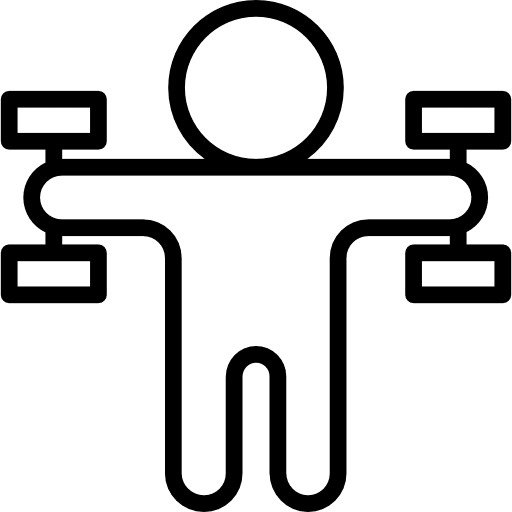 Dumbbells exercise sports gymnasium gymnastic icon