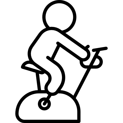 Exercise bike gymnast exercise sports icon