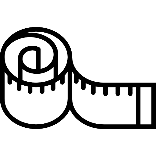 Measuring tape measure measurement measures icon