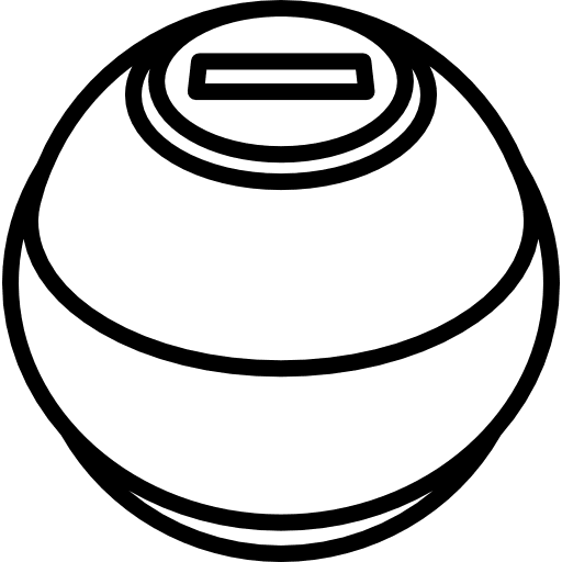 Power ball gymnasium gymnastic excercise icon