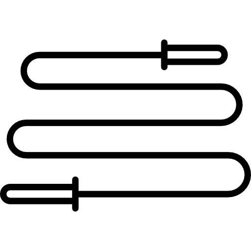 Skipping rope gymnast sports excercise icon