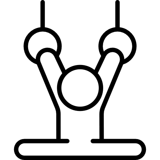 Rings exercises exercise physical activity gymnastic icon