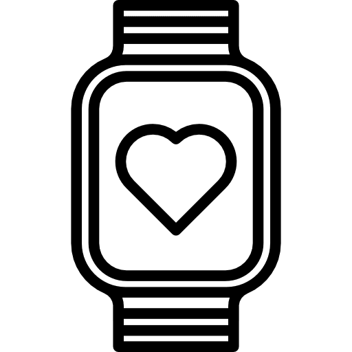 Sport watch exercising exercises health care icon