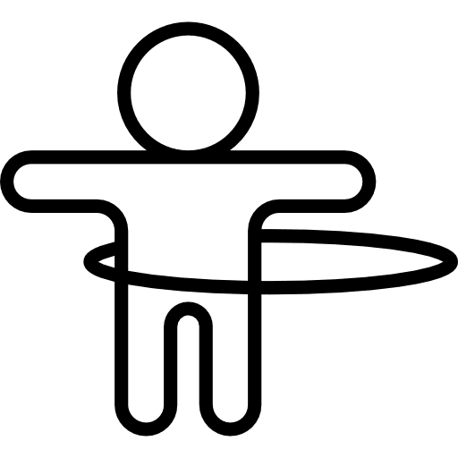 Stick man hoop gymnast exercise gymnastic icon