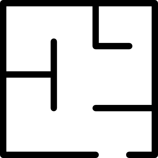 Plan maps and flags real estate map icon