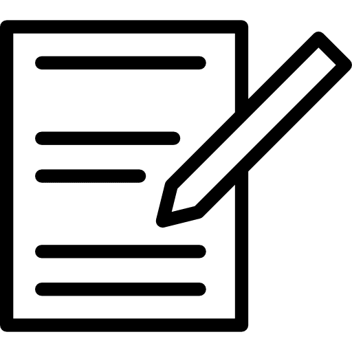 Agreement pencil contract real estate icon