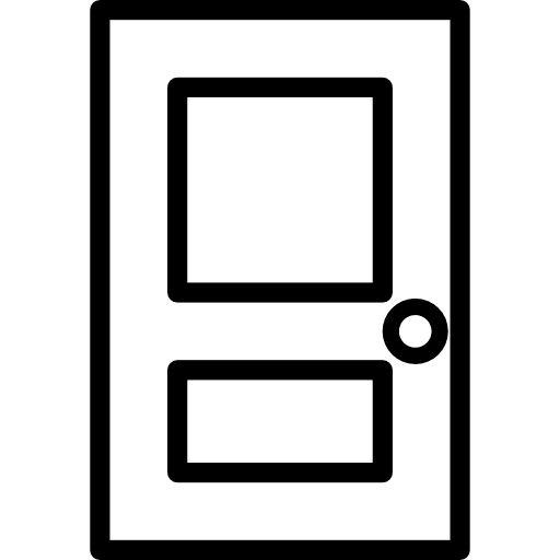 Entrance doors accessibility access icon