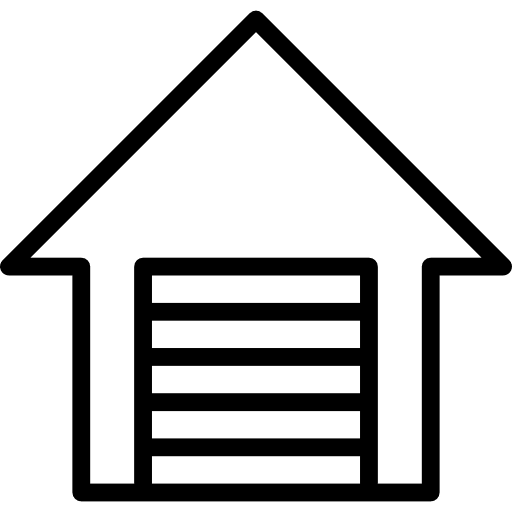 Garage house warehouse home icon