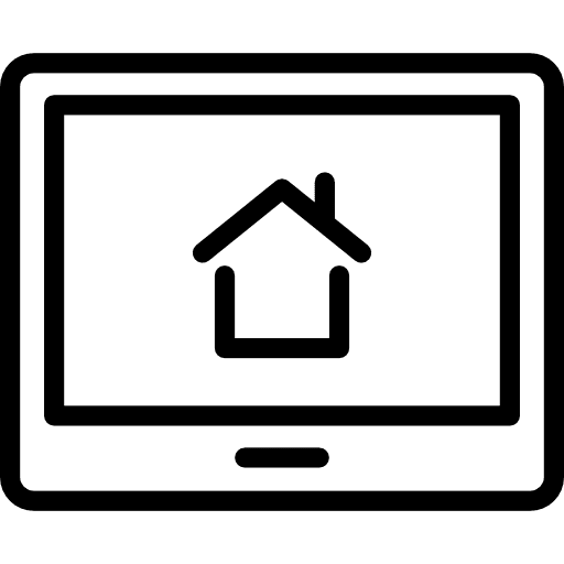 Ipad house real estate tablet icon