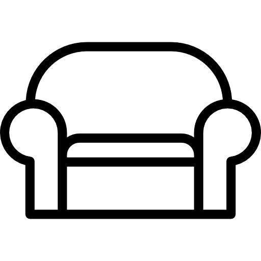 Sofa buildings furniture rest icon