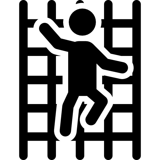 Climbing sports childhood rope icon