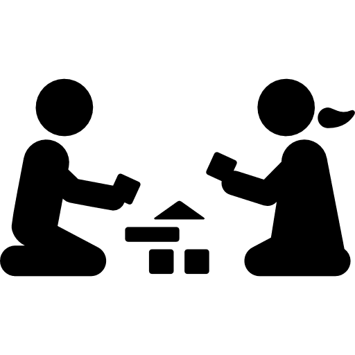 Kids girl boy and girl boy icon