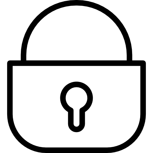 Lock security tool padlock icon