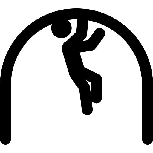 Clamber childhood stick man playing icon