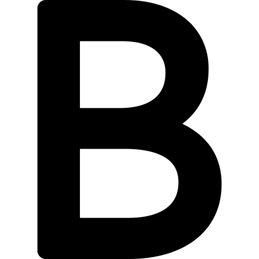 Bold text texts typography word icon