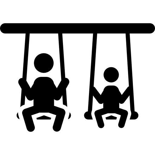 Swing playing children childhood icon