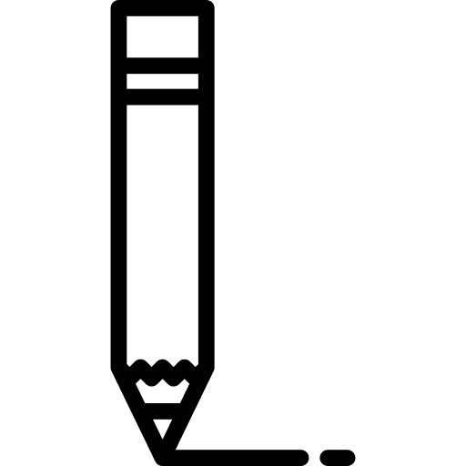 Pencil underline writer text edition icon