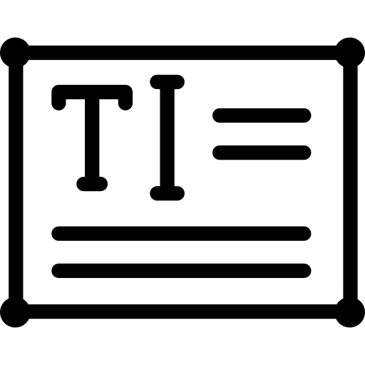 Text box edit shapes writing icon