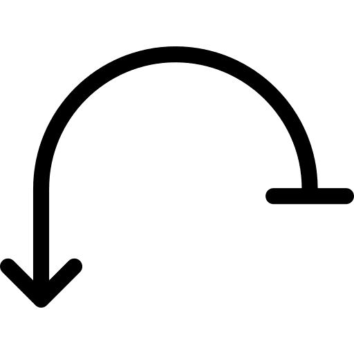 Undo undo text edition arrows icon