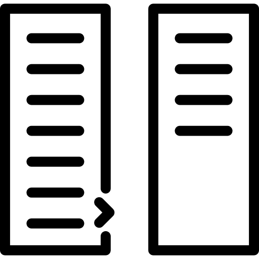 Columns text file columns text format icon