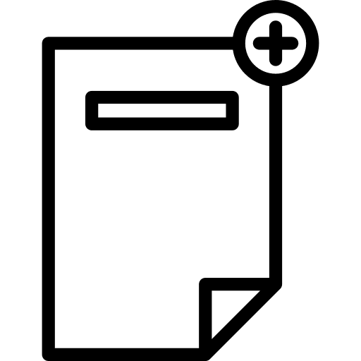 New page text file addition text format icon