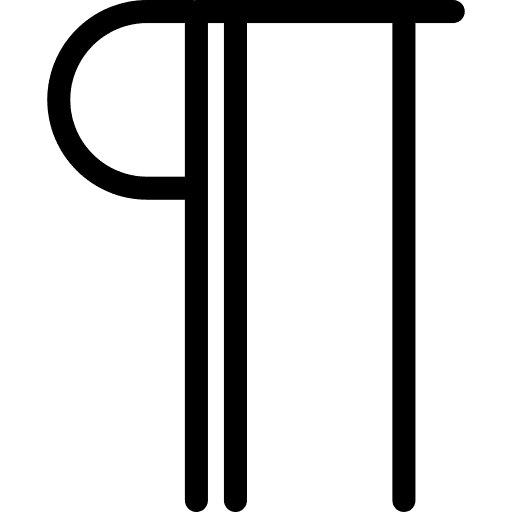 Paragraph edit text edition shapes icon