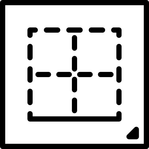 Borders interface text editor square icon