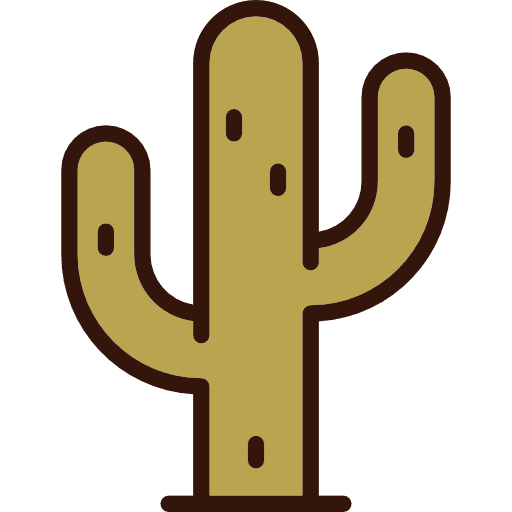 Cactus western cactus dry icon