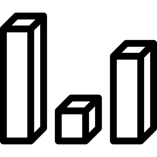 Statistics bar graph investment statistics icon