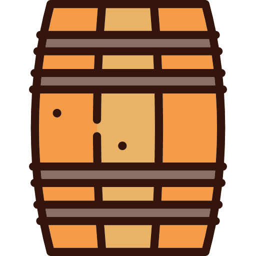 Barrel western alcohol beer icon